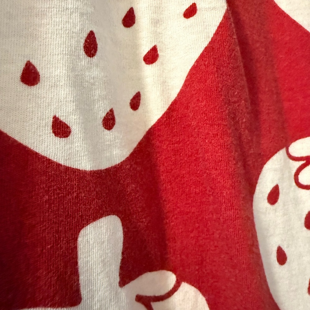 Rare Big Bud Press Strawberry Print Long Sleeve Top - Picture 4 of 4